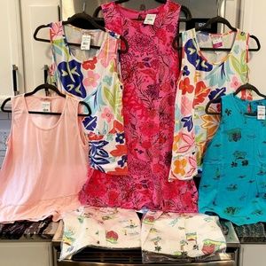 FRESH PRODUCE Lot of 7 Chloe Dress, Fiona Tanks